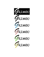 Lot de 2 Stickers Grimou